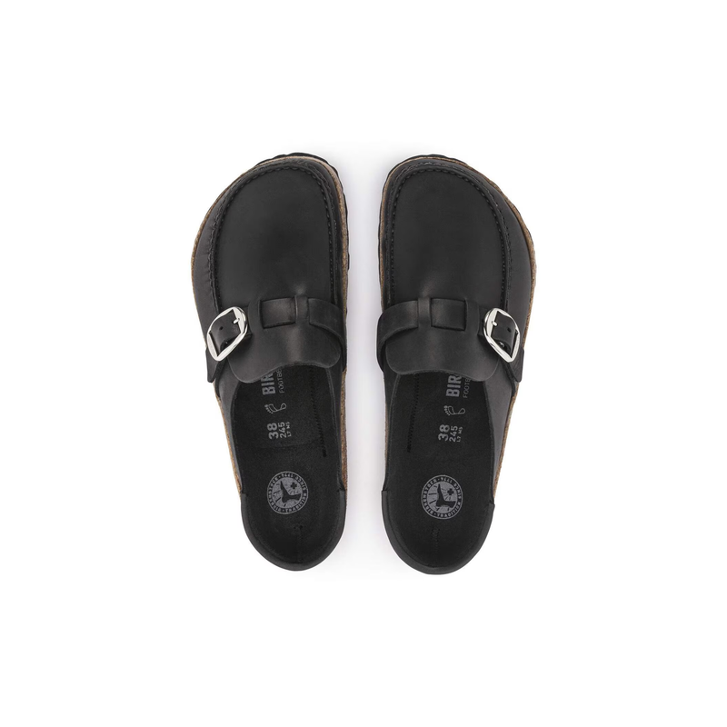 Birkenstock® • Buckley Oiled Leather - Black (Narrow)