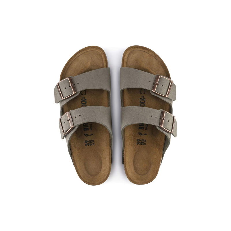Birkenstock® • Arizona Birkibuc - Stone (Regular)