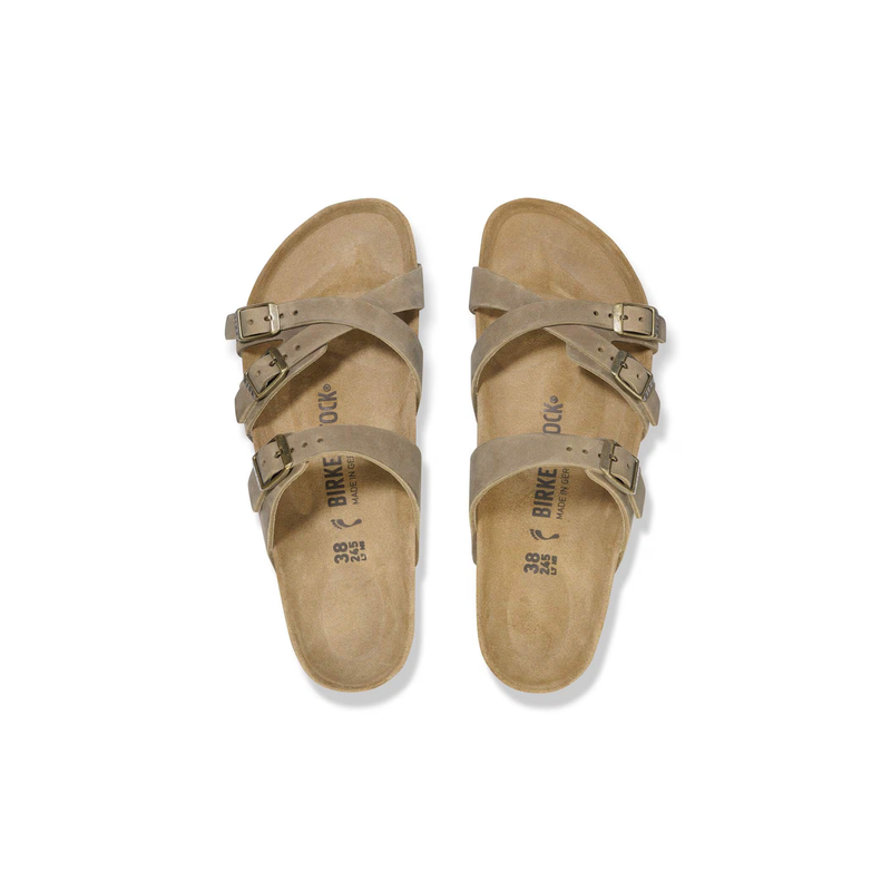 Birkenstock® • Franca Oiled Leather - Tobacco Brown (Narrow)