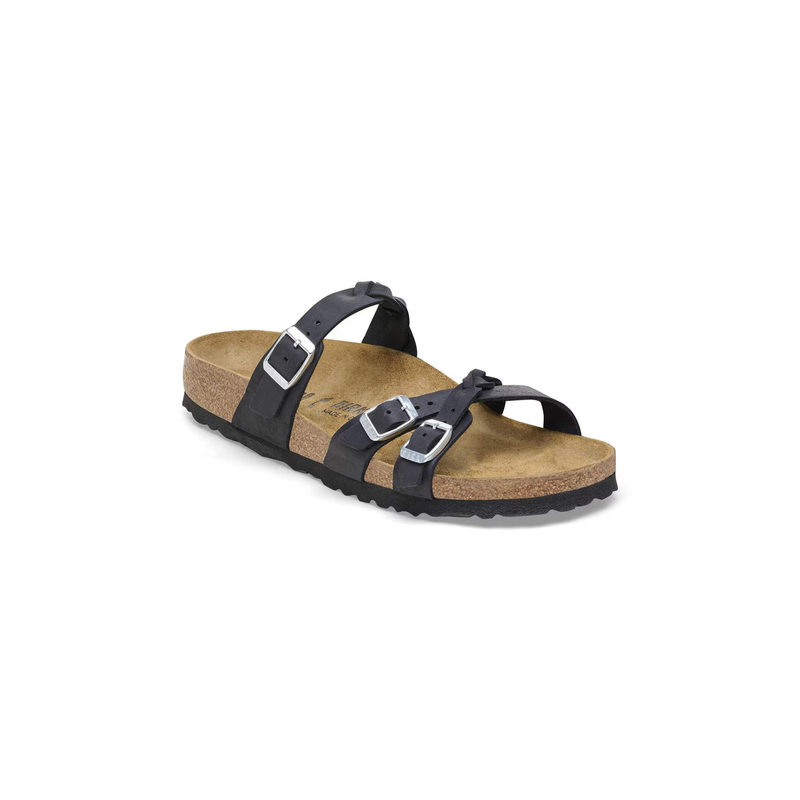 Birkenstock® • Franca Braided Oil Leather - Black (Regular)