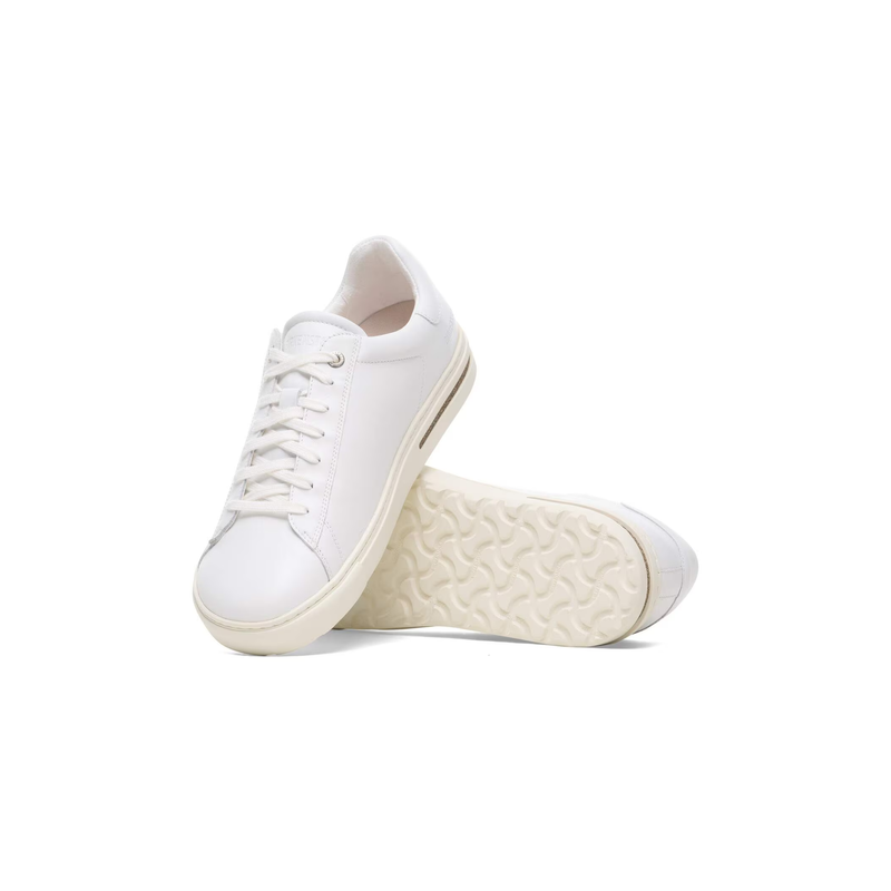 Birkenstock® • Bend Low Leather Tennis Shoes - White (Narrow)