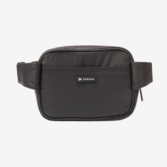 Thread Puffer Fanny Pack - Black