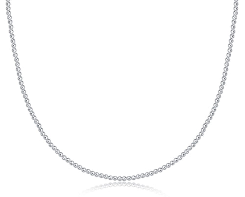 enewton • Classic Sterling Silver 2mm Bead 15" Choker