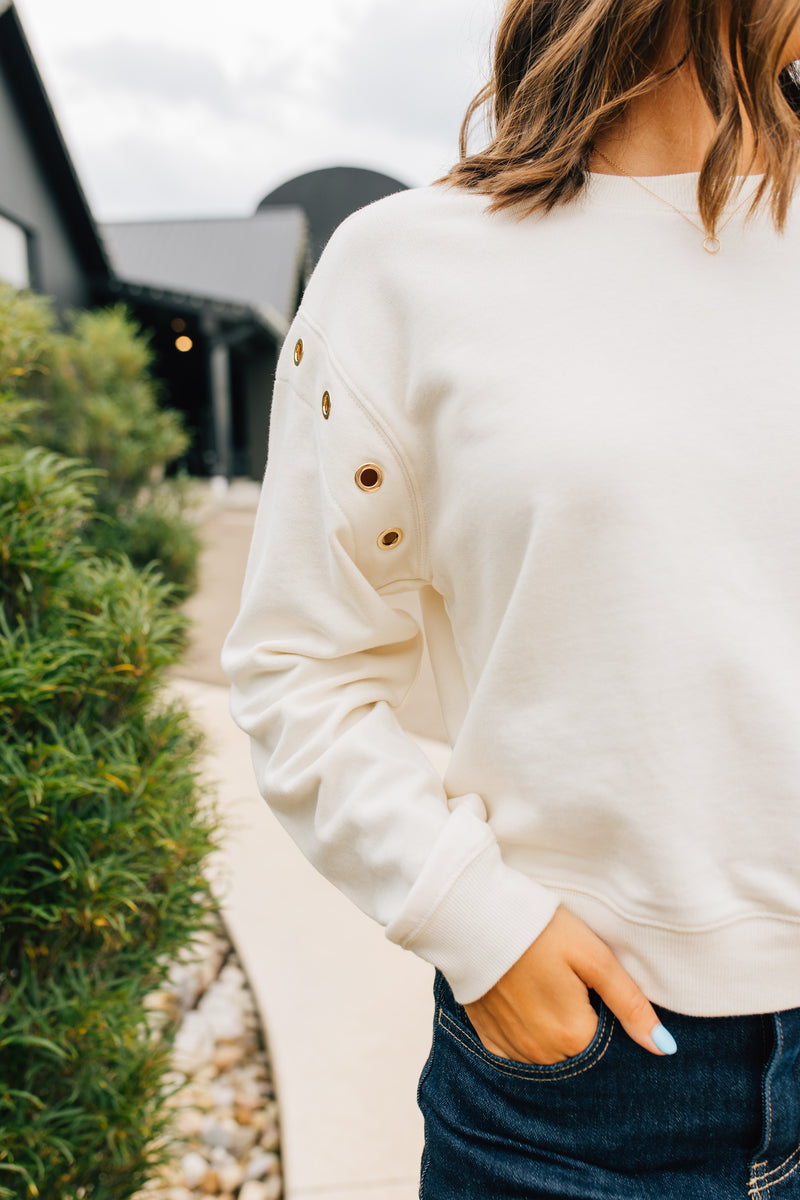 Z Supply • Axel Grommet Sweatshirt - Sandstone