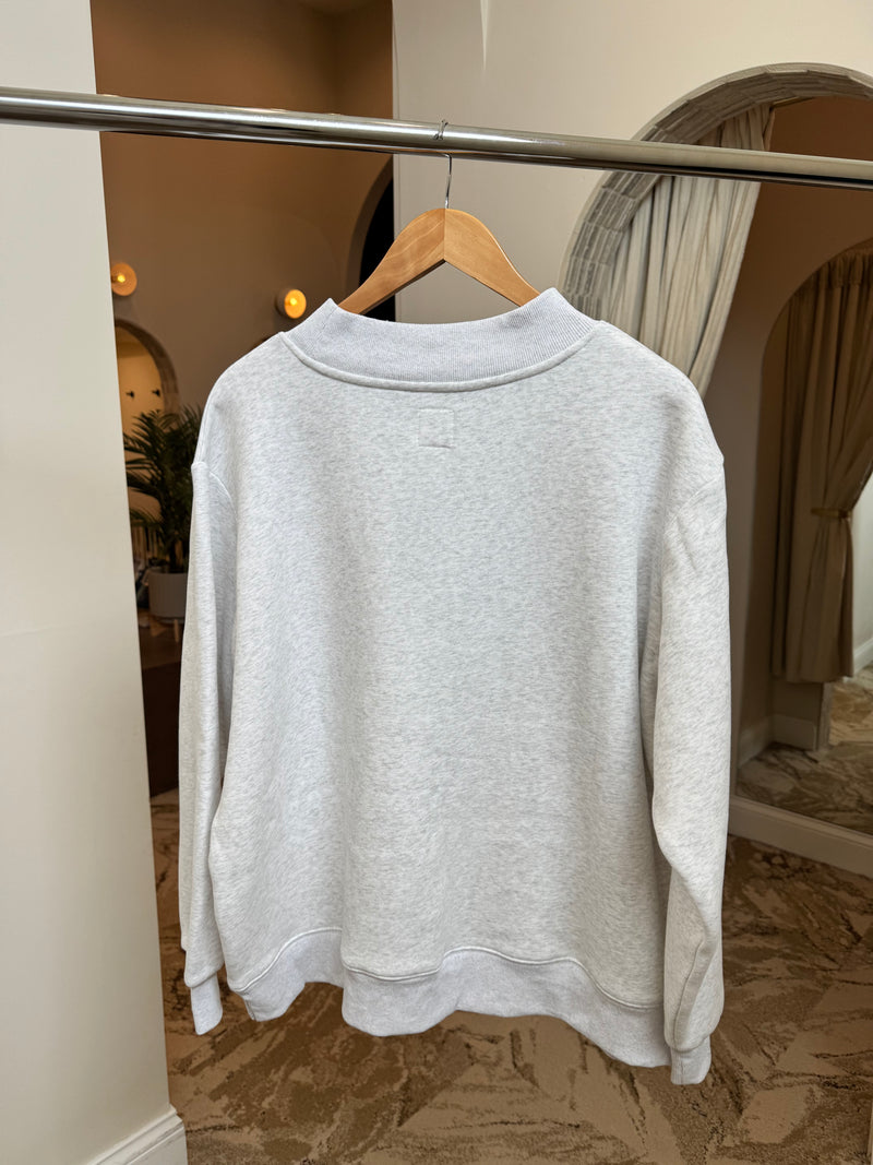 Polka Dot USA Sweatshirt - Pearl Grey