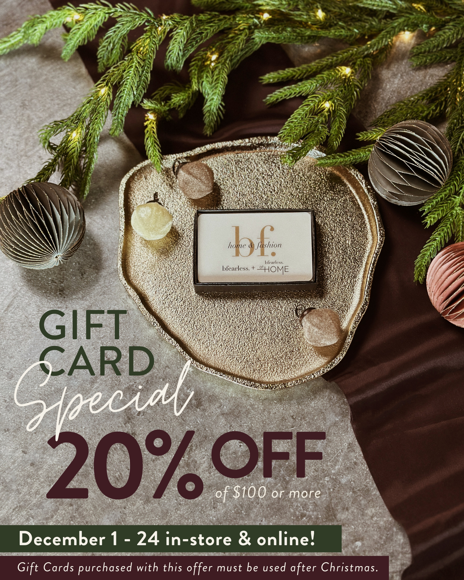 CHRISTMAS GIFT CARD SPECIAL