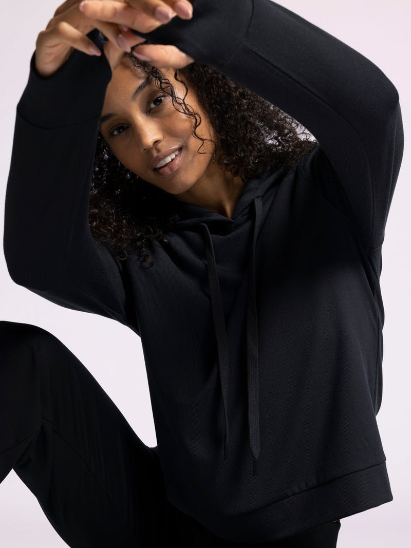 Recreation • Izzy Hoodie - Black Rib