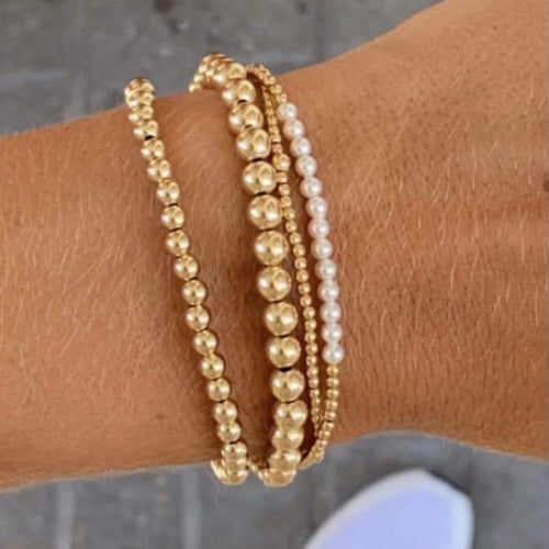 enewton • Bliss Classic Gold 2mm Bead Pearl Bracelet