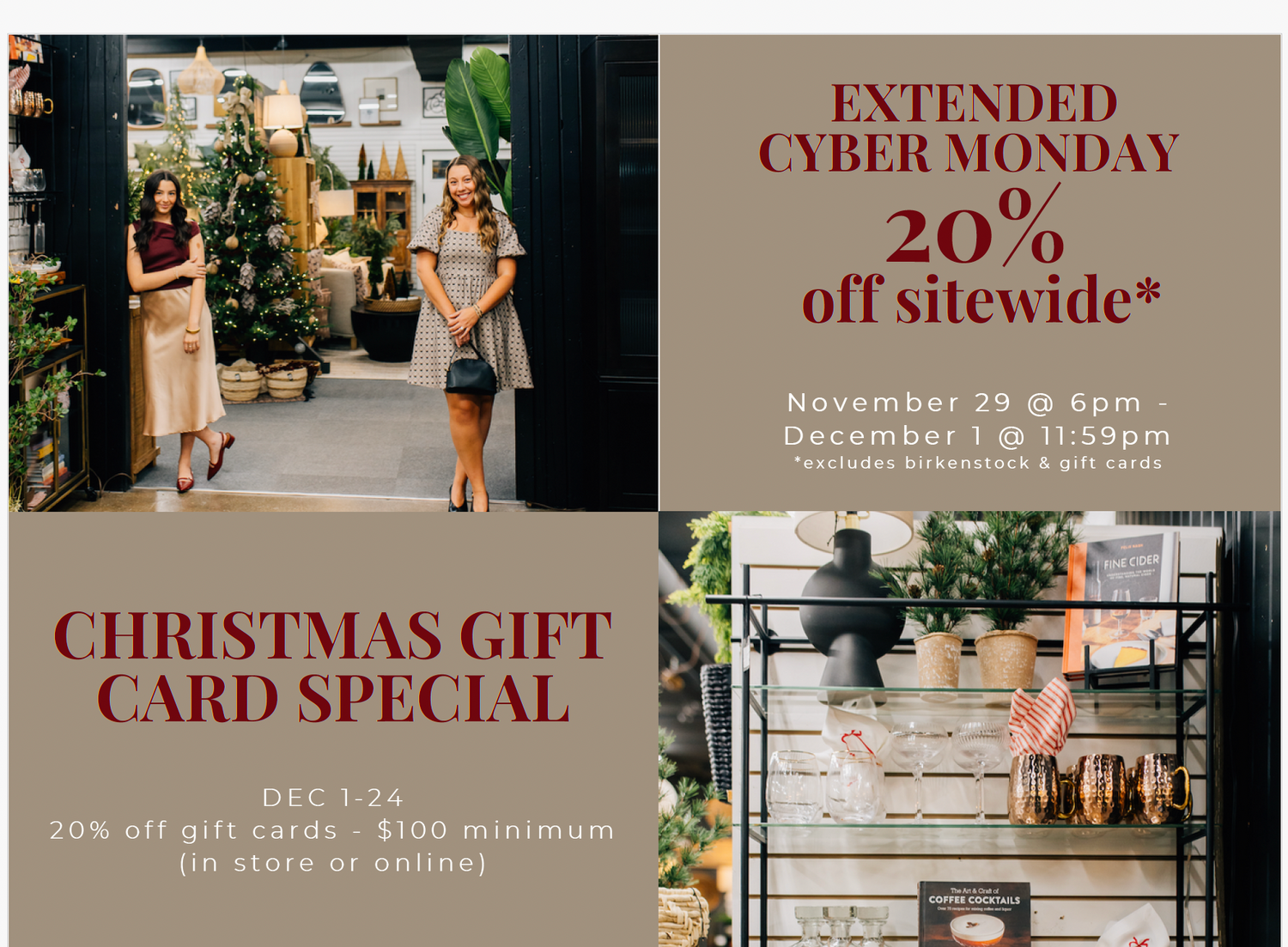 CHRISTMAS GIFT CARD SPECIAL