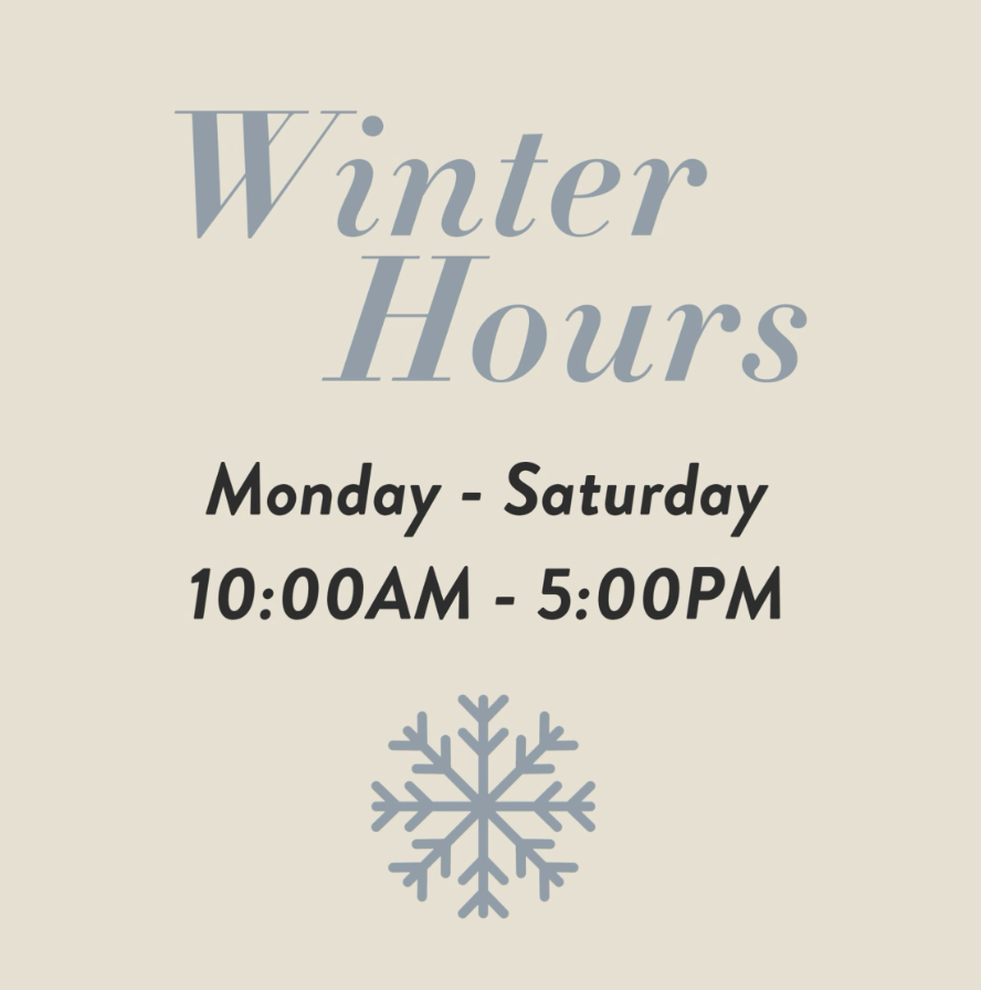Winter Hours!