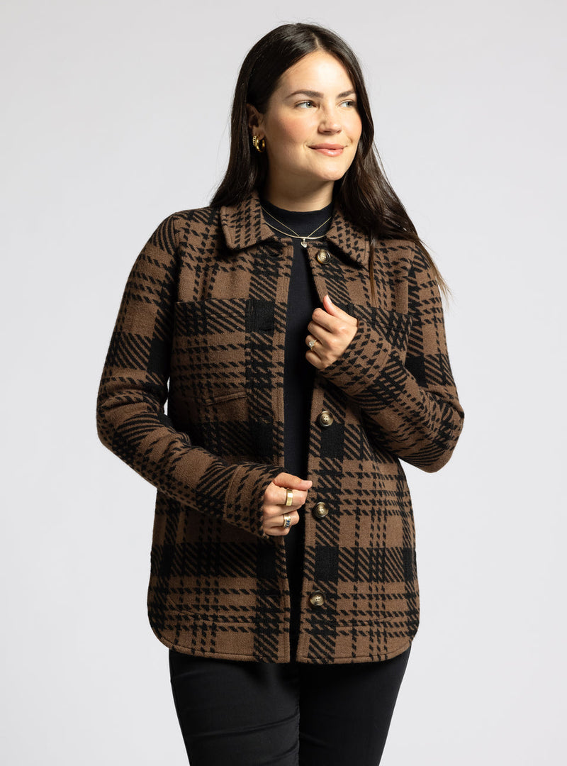Thread & Supply • Leah Coat - Brown/Black