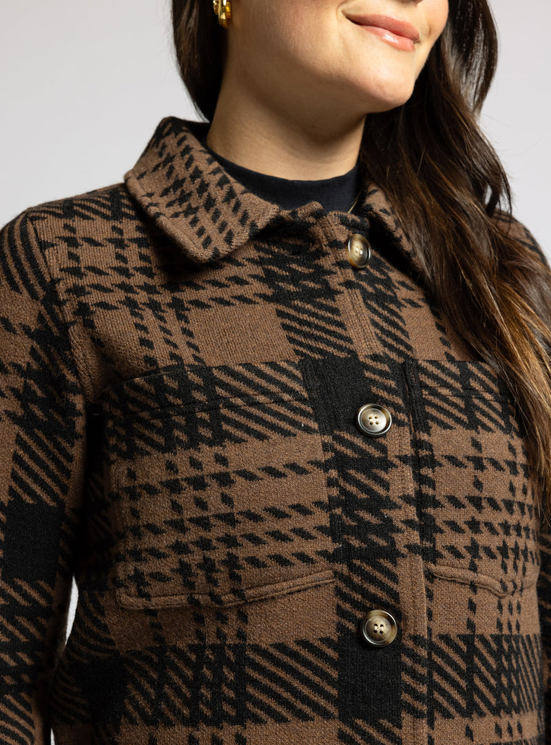 Thread & Supply • Leah Coat - Brown/Black