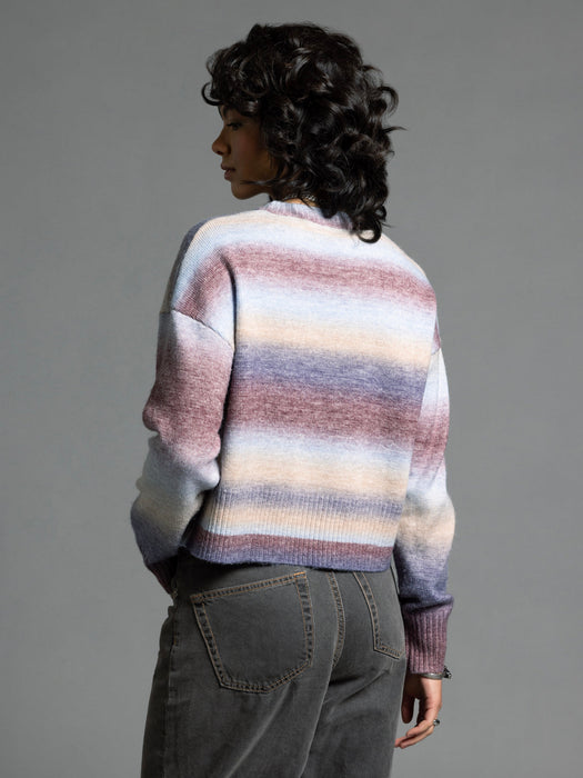 Weekend LA • Ravi Sweater Bailey Stripe - Purple/Blue