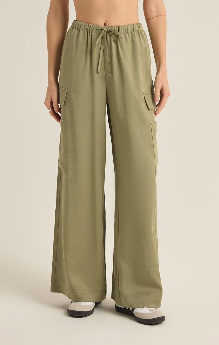Z Supply • Renegade Wide Leg Cargo Pant - Meadow