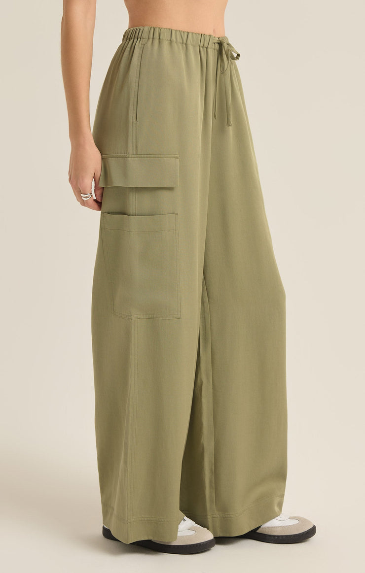Z Supply • Renegade Wide Leg Cargo Pant - Meadow