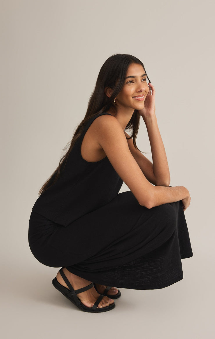 Z Supply • Sloane Textured Slub Top - Black