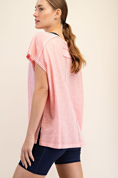 Oversized Tee - Grapefruit
