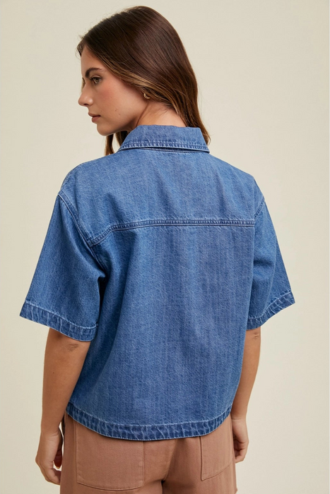 Button Up Shirt Denim