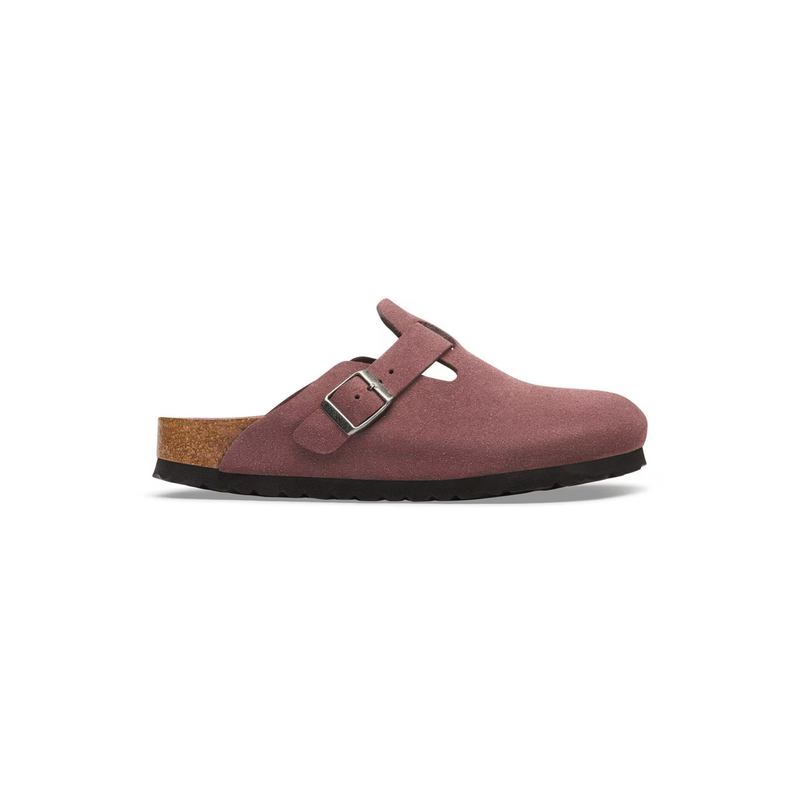 Birkenstock • Boston Soft Footbed Suede - Pepper (Narrow)