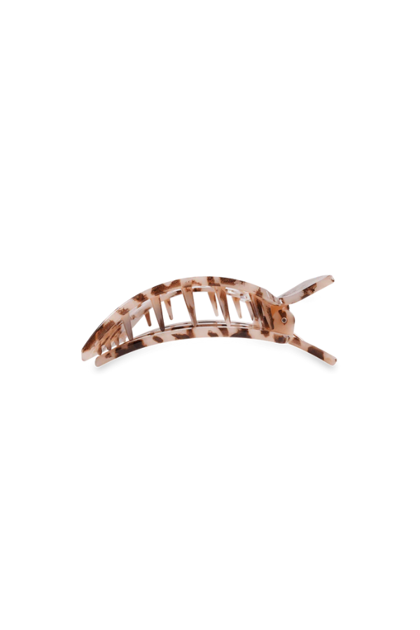 Teleties • Medium Flat Square Hair Clip - Blonde Tortoise