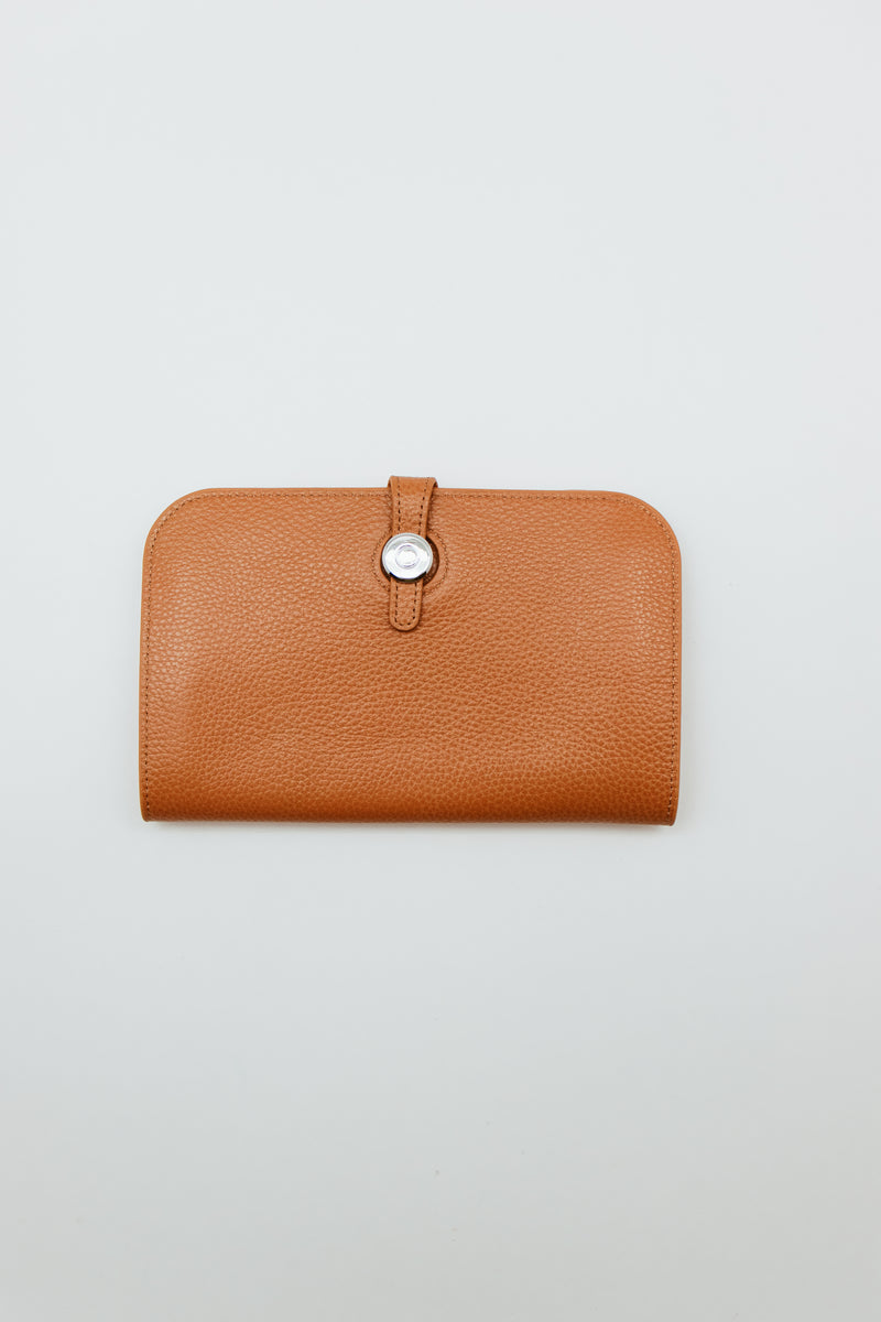 Large Leather Wallet - Brown