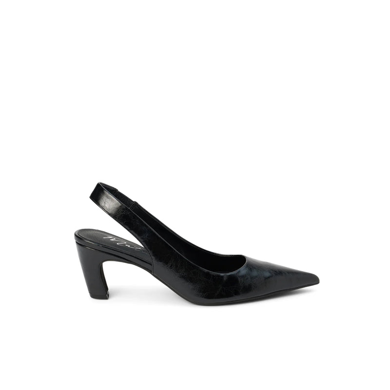 Leona Pointed Toe Sling Back Pump - Black