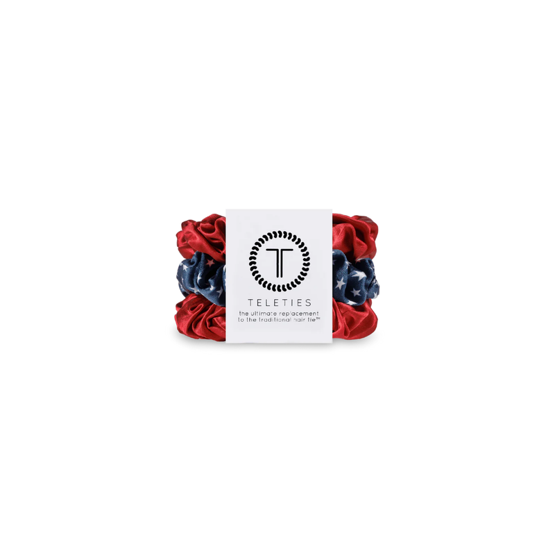 Teleties • Silk Hair Scrunchie - Independence Bae (Large)