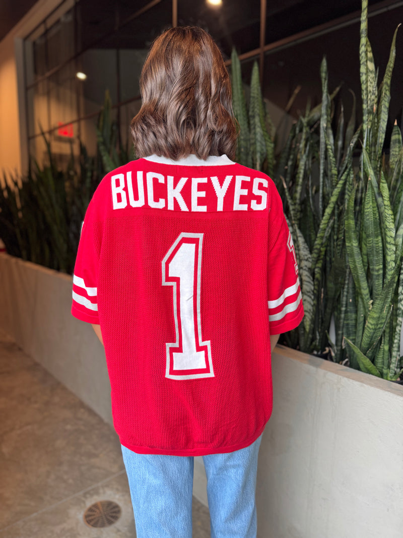 Ohio State Sideline Sweater Jersey - Red