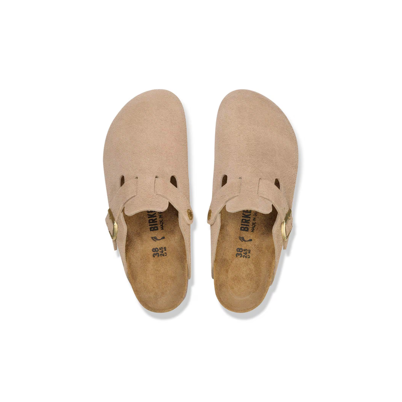 Birkenstock • Boston Suede -Sandcastle (Narrow)