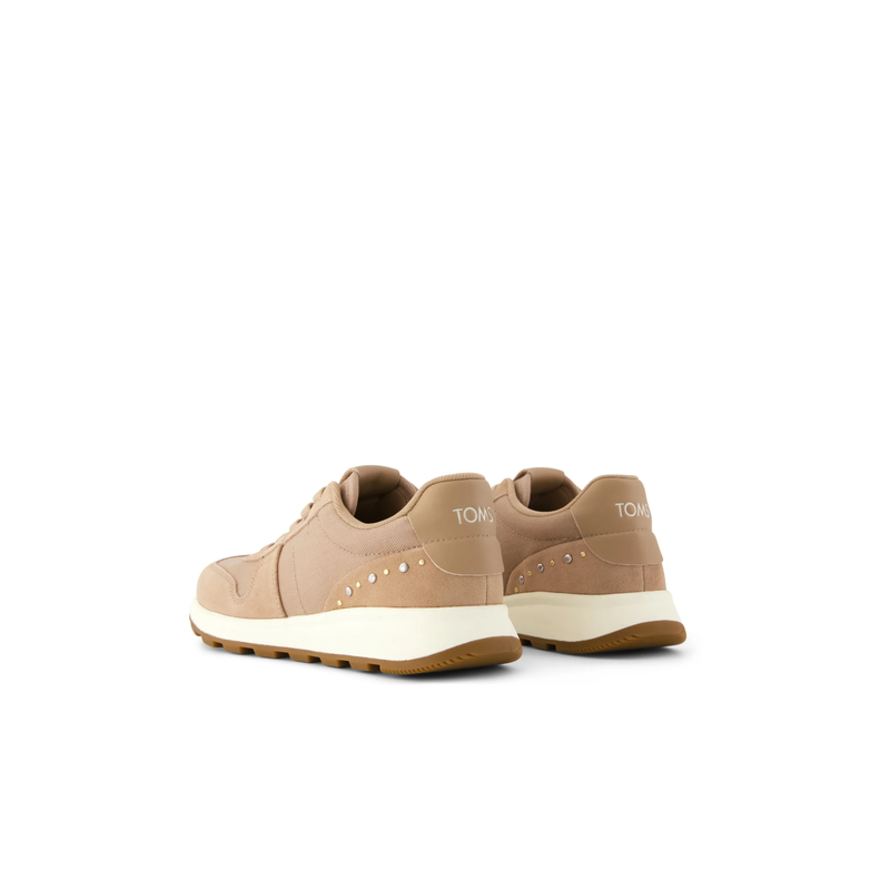 TOMS • Trvl Lite Retro Water Repellent Vintage Twill/Suede Studs Sneaker