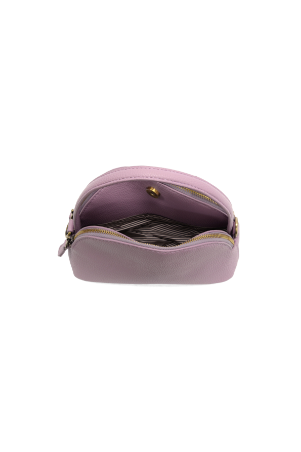 Light Purple Larissa Double Zip Dome Crossbody