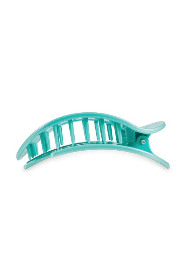 Teleties • Large Round Flat Hair Clip - Totally Turquoise