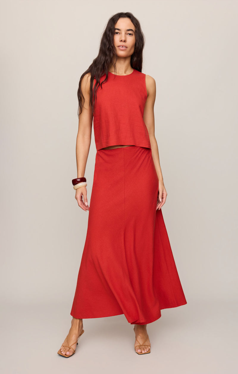 Z Supply • Sloane Linen Top - Chili Pepper