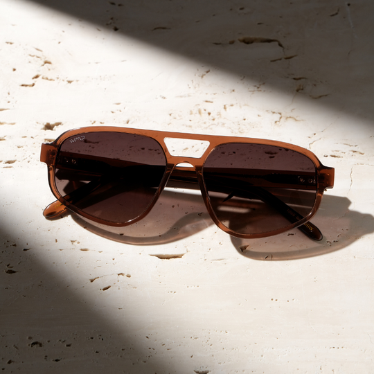 Wearme Pro • Brooklyn 1098 Polarized - Crystal Brown Grain/Brown Gradient Lens