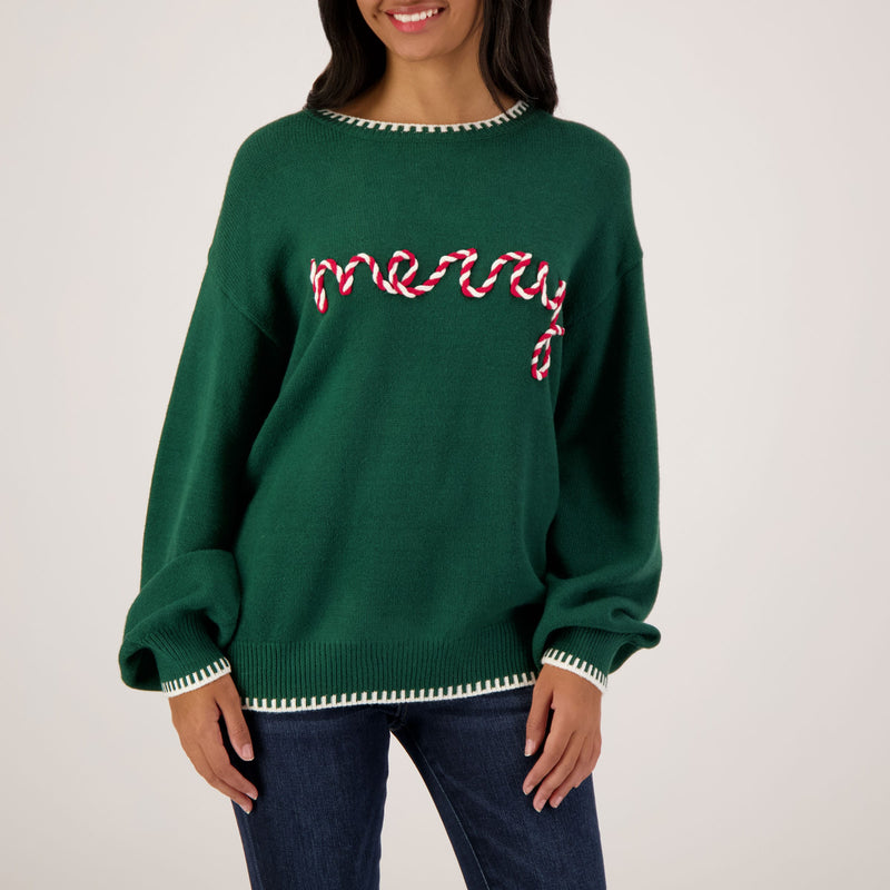 Merry Embroidered Sweater
