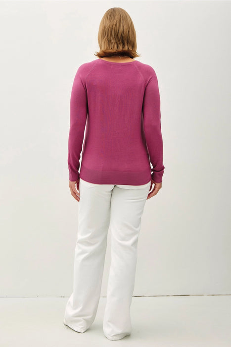 The Camille Sweater - Magenta