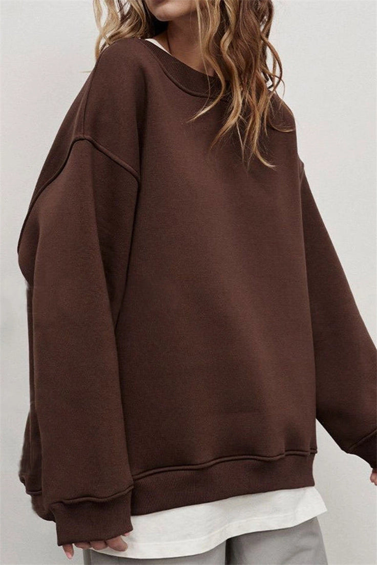 Oversized Crewneck - Brown