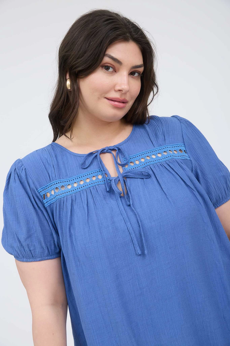 Double Tie Top - Blue