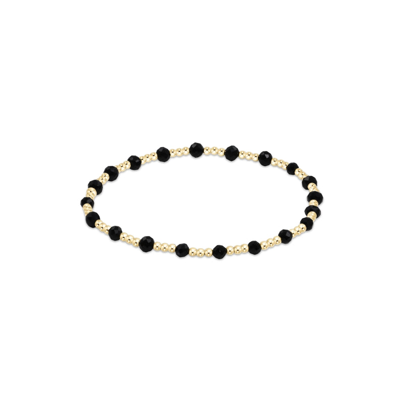 enewton • Gold Sincerity 3mm Bead Faceted Onyx