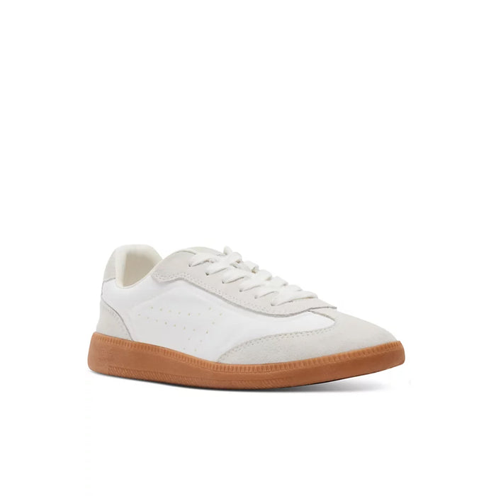 Steve Madden • DUO Suede Gum Sole Retro Sneakers - White