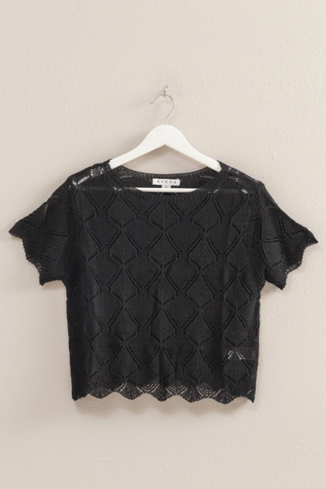 Crochet Top - Black