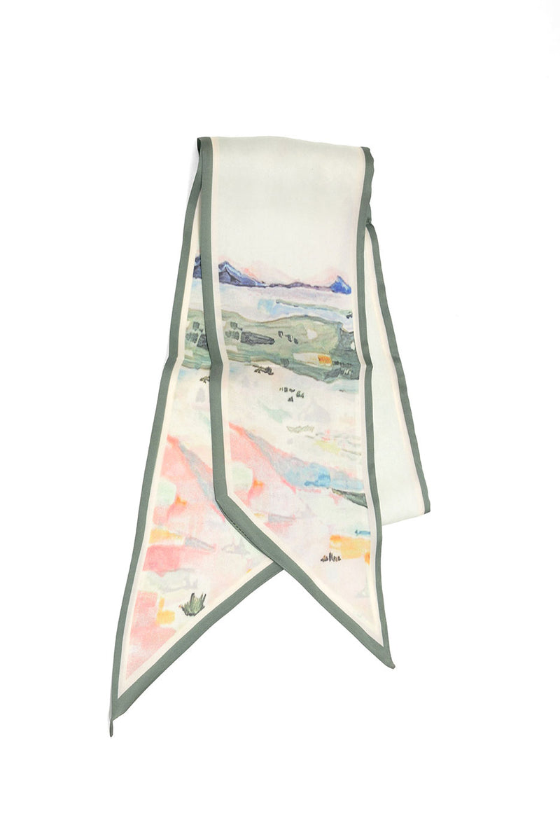 Multi Landscape Double-Sided Scarf