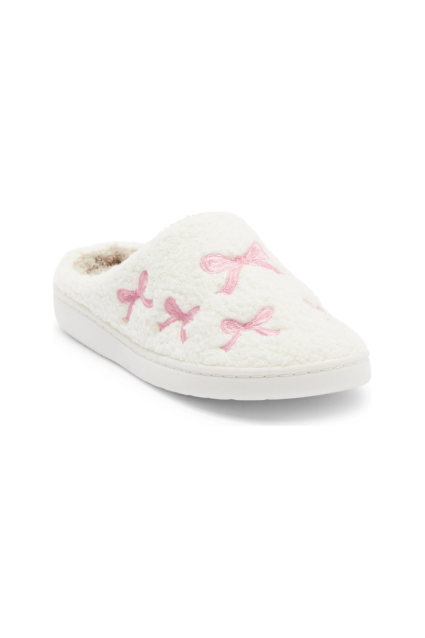 MIA • Cozi Shearling Bow Slippers - Pink