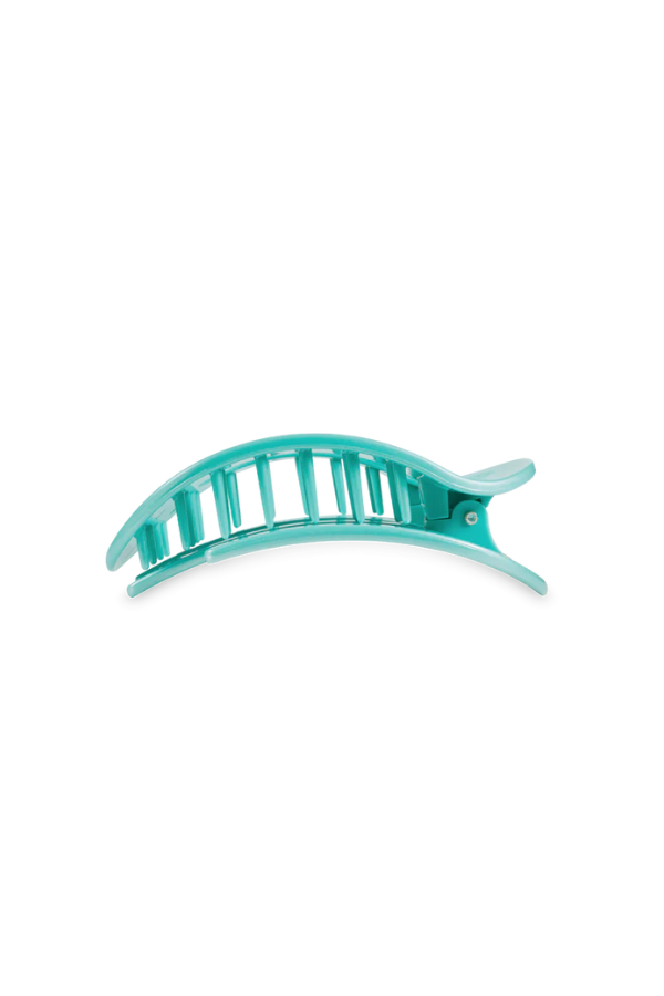 Teleties • Medium Round Flat Hair Clip - Totally Turquoise