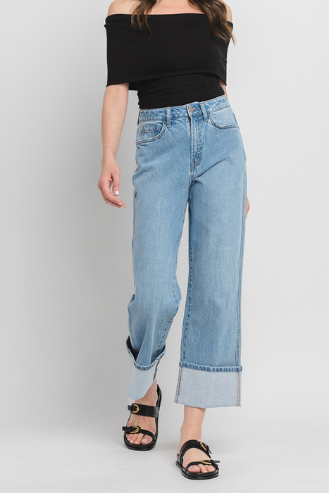 Vervet • Cuffed Baggy Cropped Straight - Enrapture