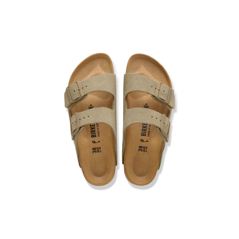 Birkenstock® • Arizona - Suede Faded Khaki (Regular)