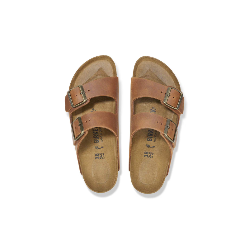 Birkenstock® • Arizona Oiled Leather - Cognac (Regular)