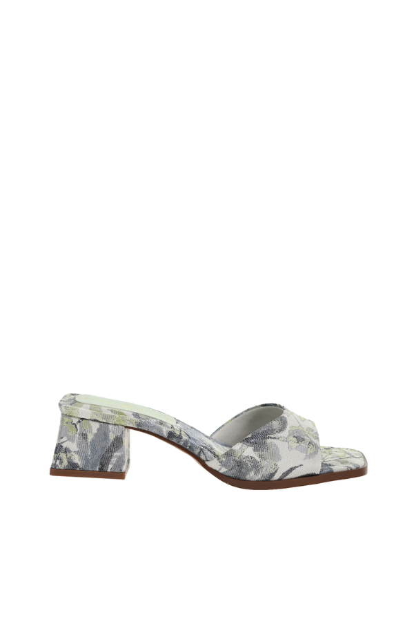 Liinda Brocade Heel - Blue & Multi