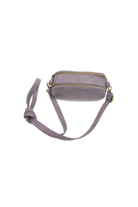 Dusty Amethyst Layne Double Zip Camera Crossbody