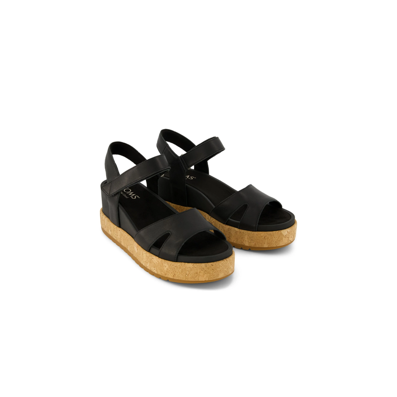 TOMS • Alana Sandal - Black Leather